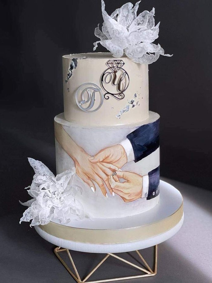 عکس کیک عروس و داماد